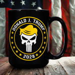 Donald J. Trump 2028  Black Coffee Mug