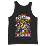 does-my-american-flag-offend-you-call-1-800-leave-the-usa-bald-eagle-patriotic-tank-top -