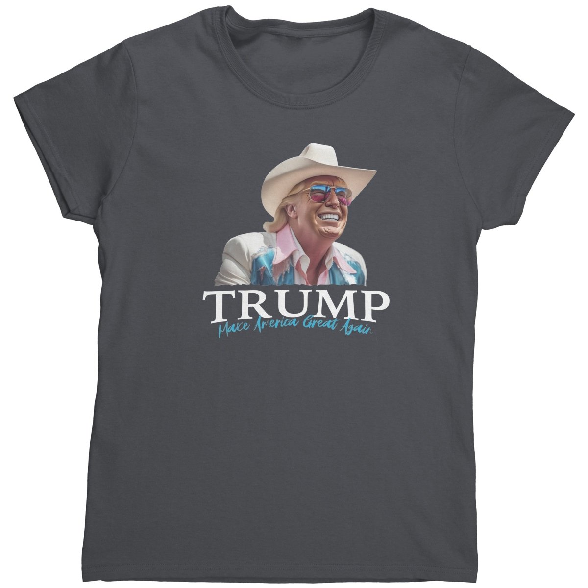 Donald Trump Cowboy Hat Make America Great Again (Ladies) - Drunk America