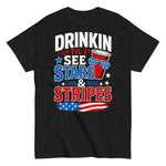 drinkin-til-i-see-stars-stripes-graphic-t-shirt -