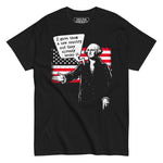 Drunk America George Washington freedom quote patriotic graphic t shirt front view