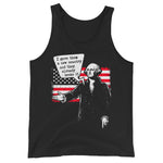 Drunk America George Washington freedom quote patriotic tank top front view