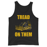 Drunk America Killdozer Tread On Them anti government tank top front view black