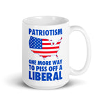 Drunk America patriotic coffee mug one more way to piss off a liberal with USA flag design