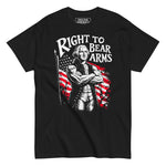 Drunk America Right To Bear Arms George Washington graphic T shirt front view