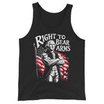 Drunk America Right To Bear Arms George Washington tank top front view