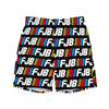 FJB Racing Logos Men's Swim Trunks - Drunk America
