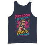 freedom-in-the-front-party-in-the-back-retro-80s-abe-lincoln-mens-tank-top-2 -