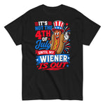 funny-4th-of-july-hot-dog-grilling-graphic-t-shirt -