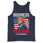 funny-trump-mullet-business-in-the-front-freedom-in-the-back-back-usa-mens-tank-top-2 -