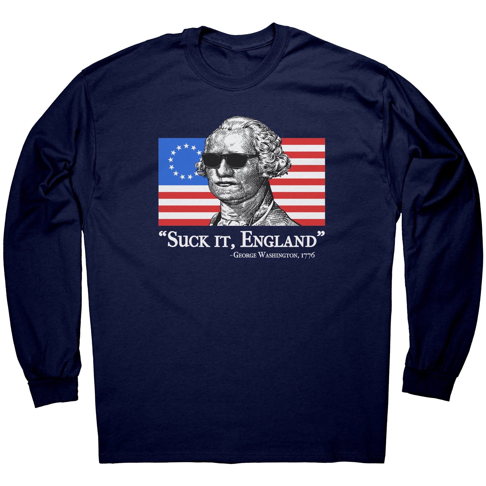 George Washington Suck It England 1776 - Drunk America