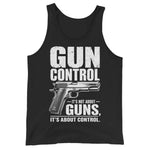 gun-control-its-not-about-guns-its-about-control-2nd-amendment-mens-tank-top -
