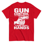 gun-control-means-using-both-hands-2nd-amendment-graphic-t-shirt-7 -