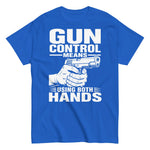 gun-control-means-using-both-hands-2nd-amendment-graphic-t-shirt-9 -