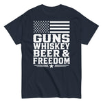 guns-whiskey-beer-and-freedom-patriotic-graphic-t-shirt-3 -