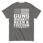guns-whiskey-beer-and-freedom-patriotic-graphic-t-shirt-9 -