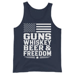 guns-whiskey-beer-and-freedom-patriotic-mens-tank-top-2 -