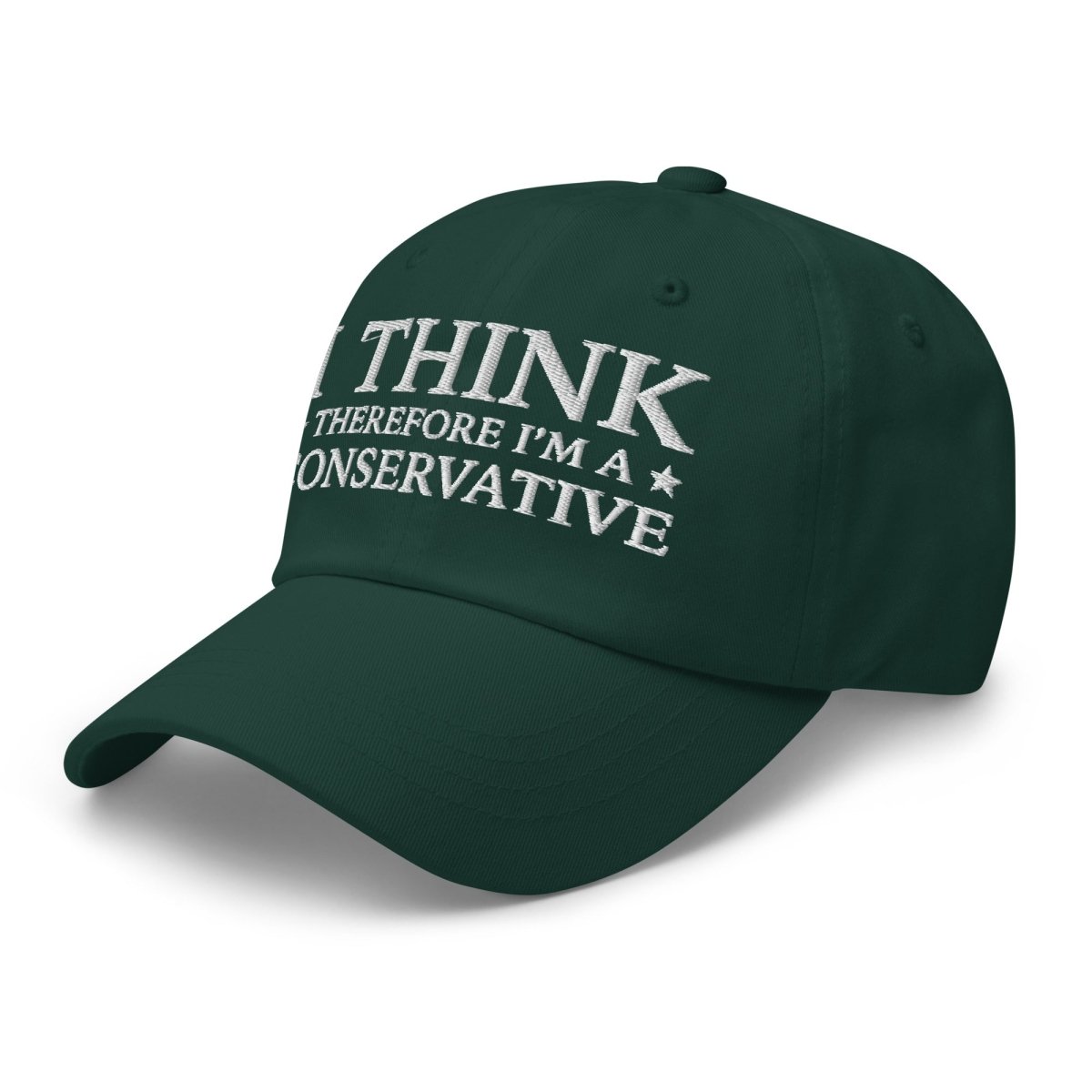 I Think Therefore I'm A Conservative Dad Hat - Drunk America