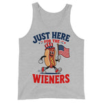 just-here-for-the-wieners-funny-4th-of-july-hot-dog-mens-tank-top-2 -