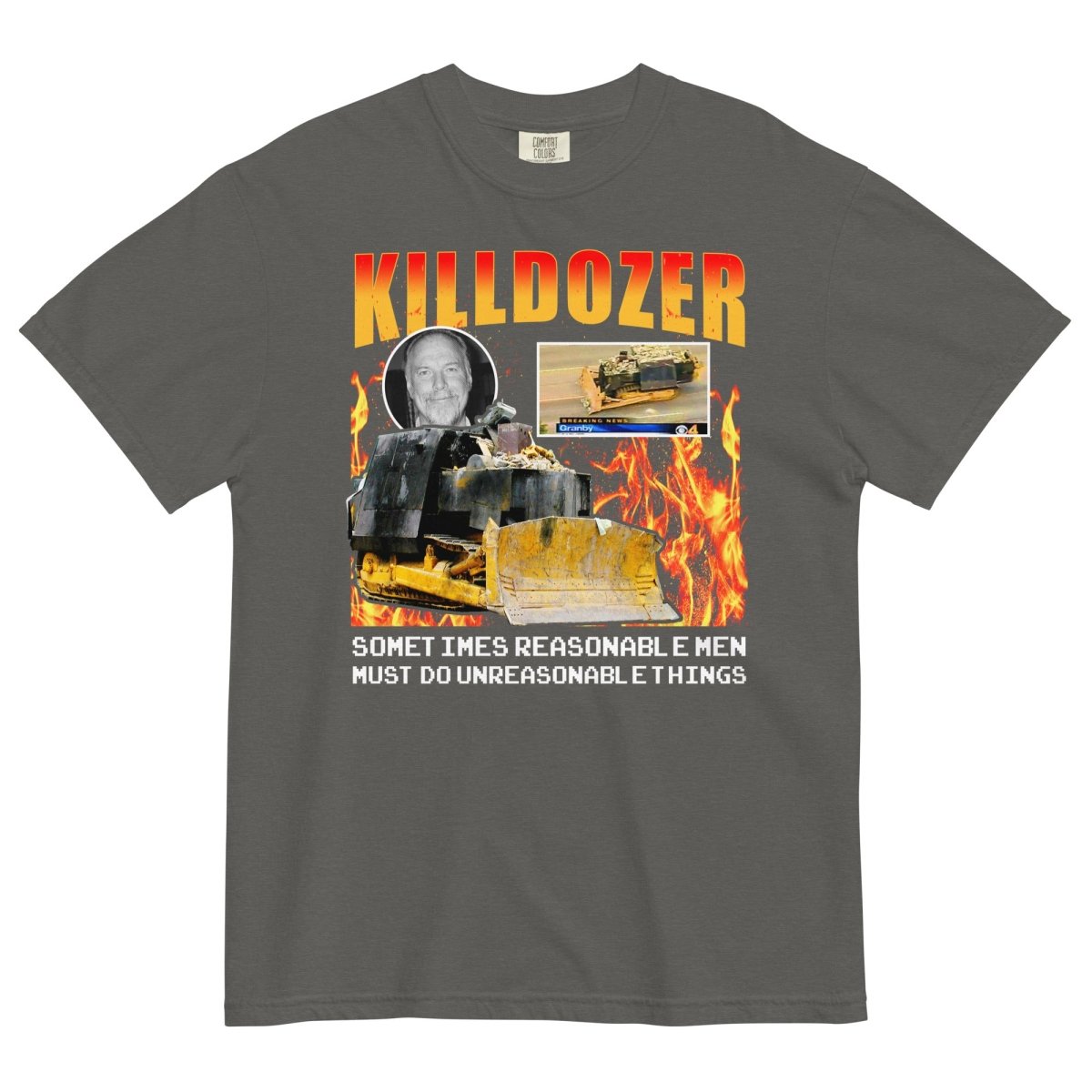 Killdozer 90's Vintage Bootleg Comfort Colors No Pocket - Drunk America