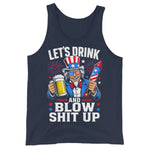 lets-drink-uncle-sam-firework-4th-of-july-patriotic-mens-tank-top-2 -