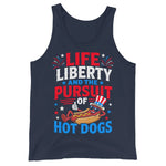 life-liberty-and-the-pursuit-of-hot-dogs-funny-4th-of-july-grilling-mens-tank-top-2 -