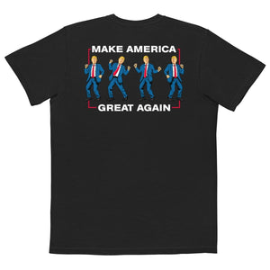 Make America Great Again Trump Dance Comfort Colors Pocket Tee - Drunk America