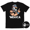 Merica Patriotic Bald Eagle With Mullet Comfort Colors Pocket Tee - Drunk America