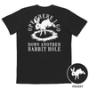 Ope There I Go Down Another Rabbit Hole Comfort Colors Pocket Tee - Drunk America