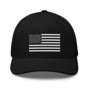 White American Flag Trucker Cap - | Drunk America 