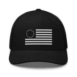 White 13 Colonies Flag Trucker Cap - | Drunk America 