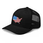 USA American Flag Trucker Cap - | Drunk America 