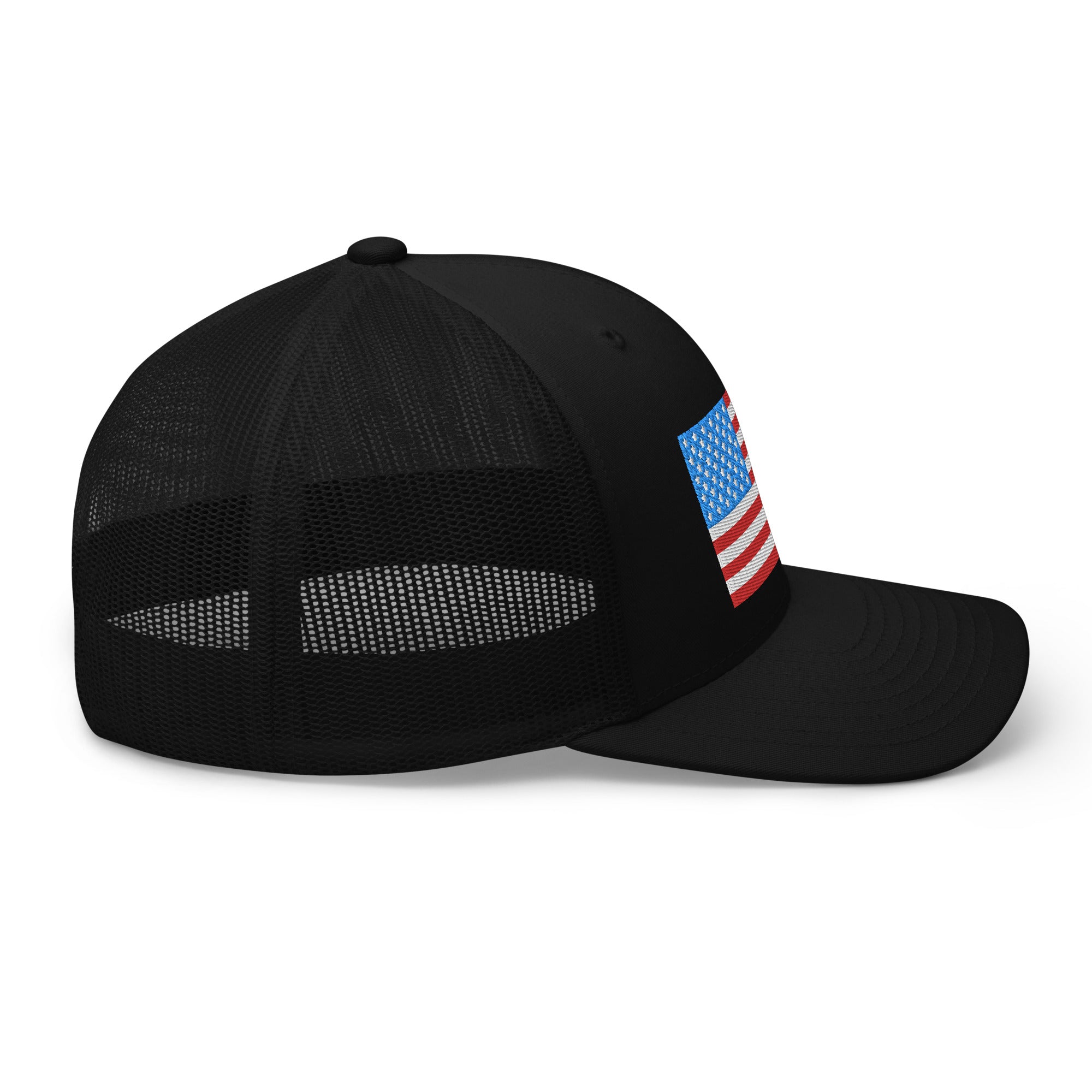 American Flag Trucker Cap - | Drunk America 