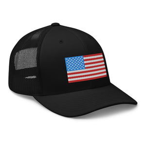 American Flag Trucker Cap - | Drunk America 