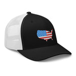 USA American Flag Trucker Cap - | Drunk America 