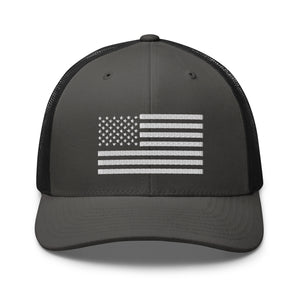 White American Flag Trucker Cap - | Drunk America 