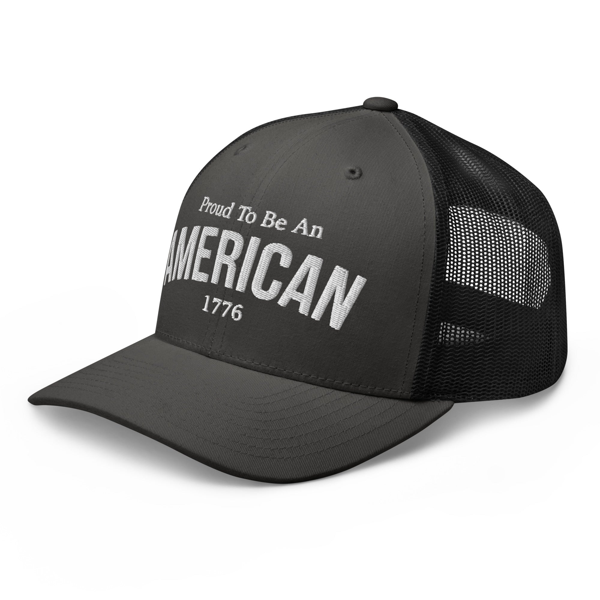 Proud To Be An American Trucker Cap