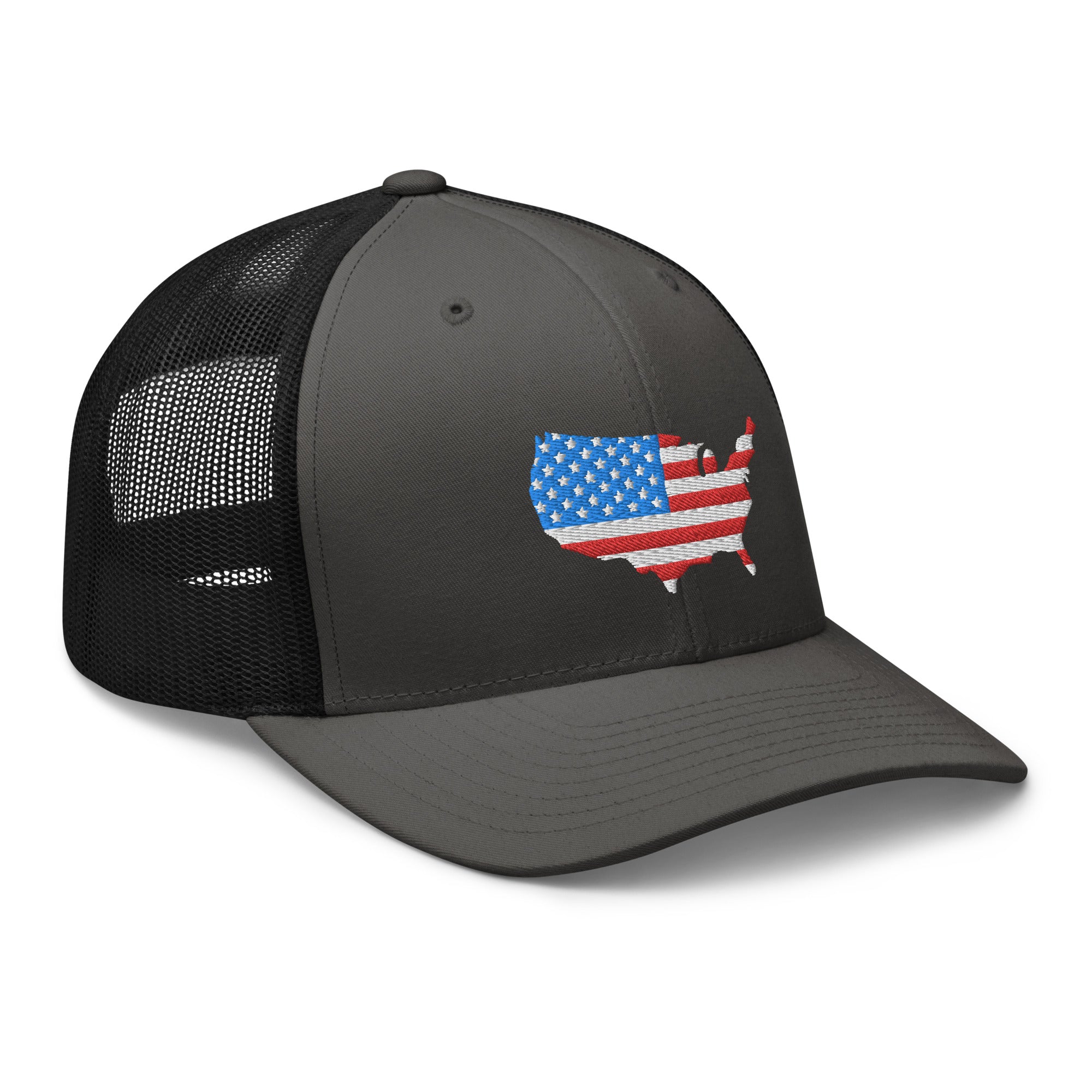 USA American Flag Trucker Cap - | Drunk America 