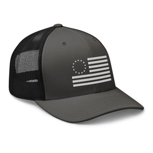 White 13 Colonies Flag Trucker Cap - | Drunk America 