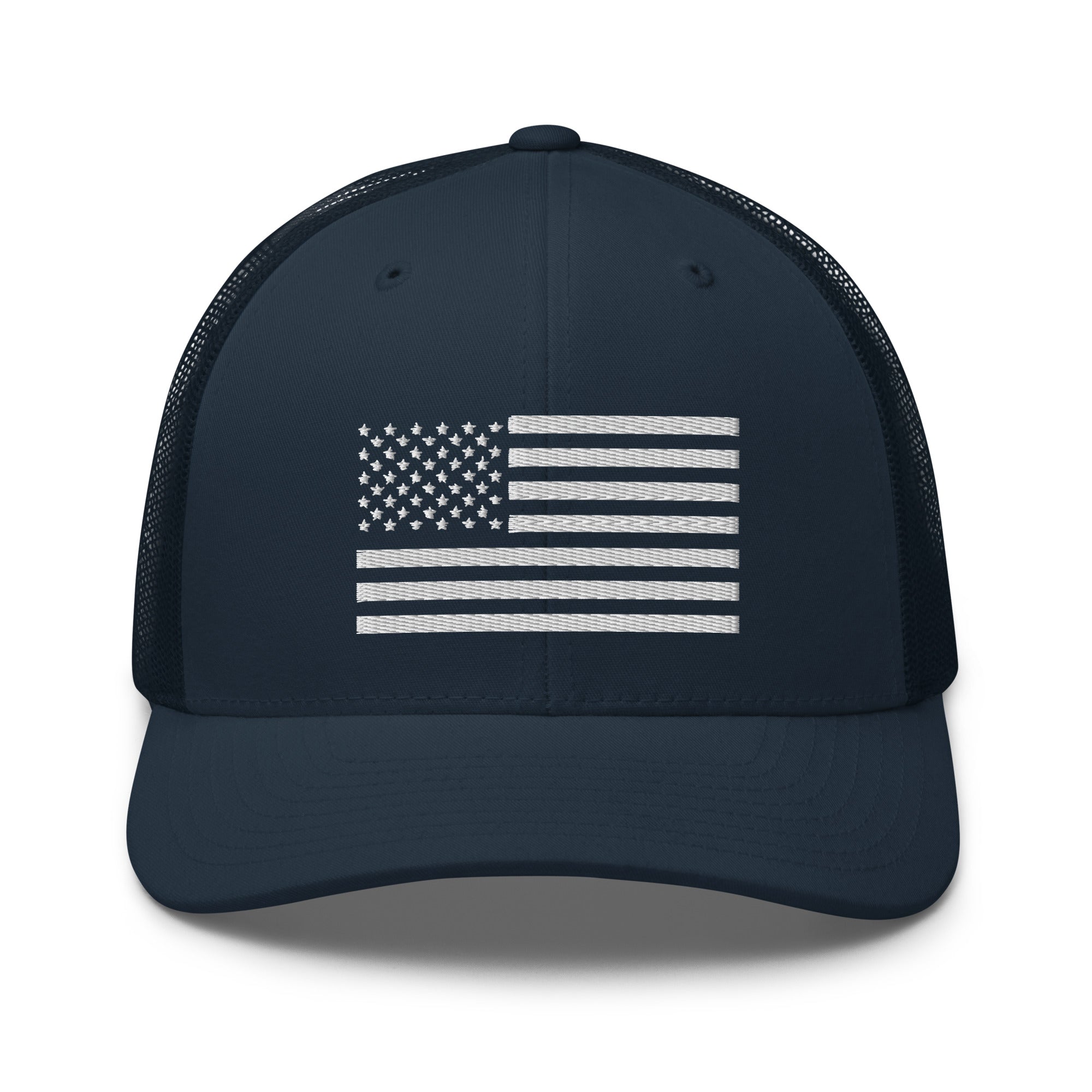White American Flag Trucker Cap - | Drunk America 