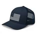 White 13 Colonies Flag Trucker Cap - | Drunk America 