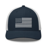 White American Flag Trucker Cap - | Drunk America 