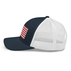 American Flag Trucker Cap - | Drunk America 