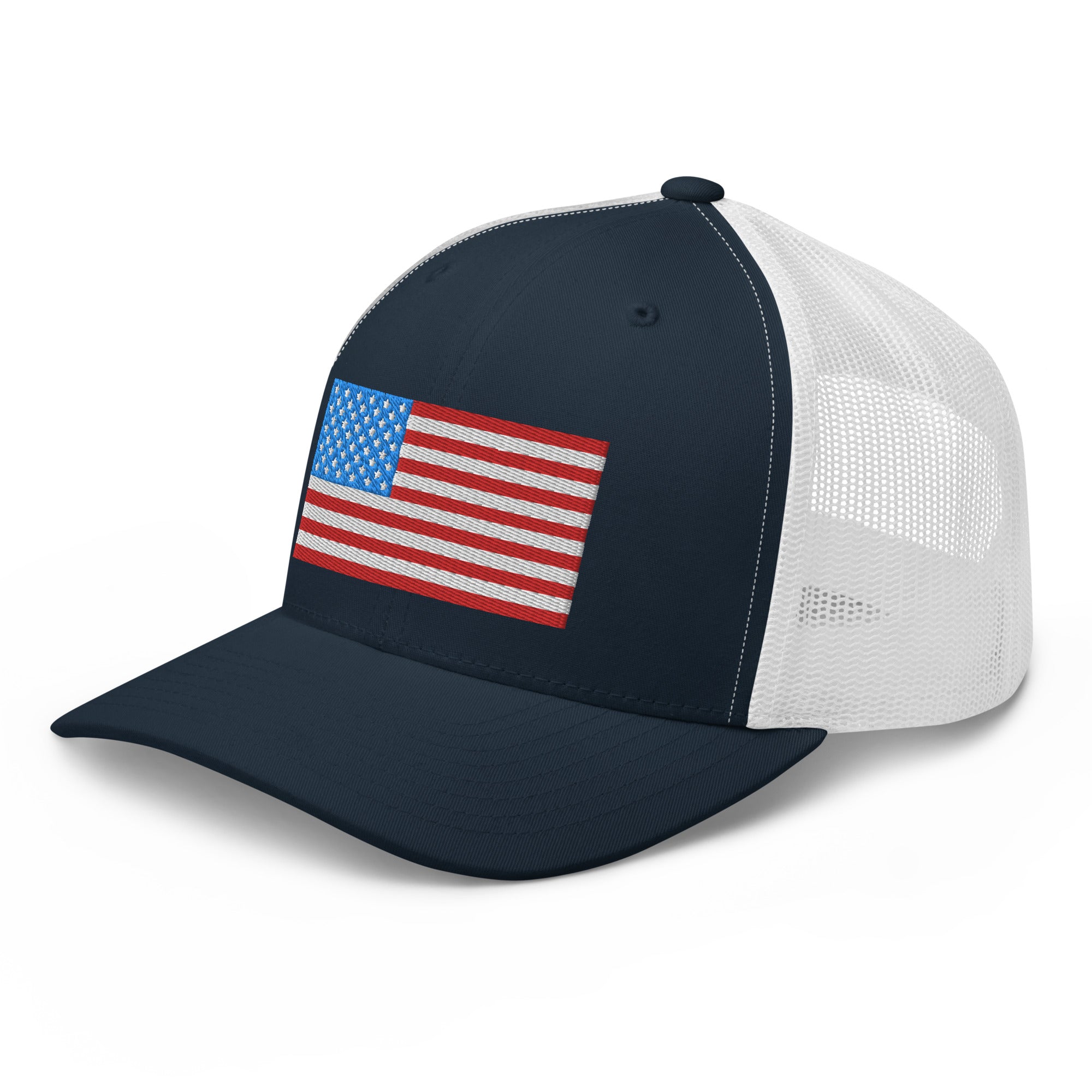 American Flag Trucker Cap - | Drunk America 