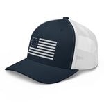 White 13 Colonies Flag Trucker Cap - | Drunk America 