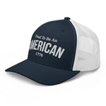 Proud To Be An American Trucker Cap