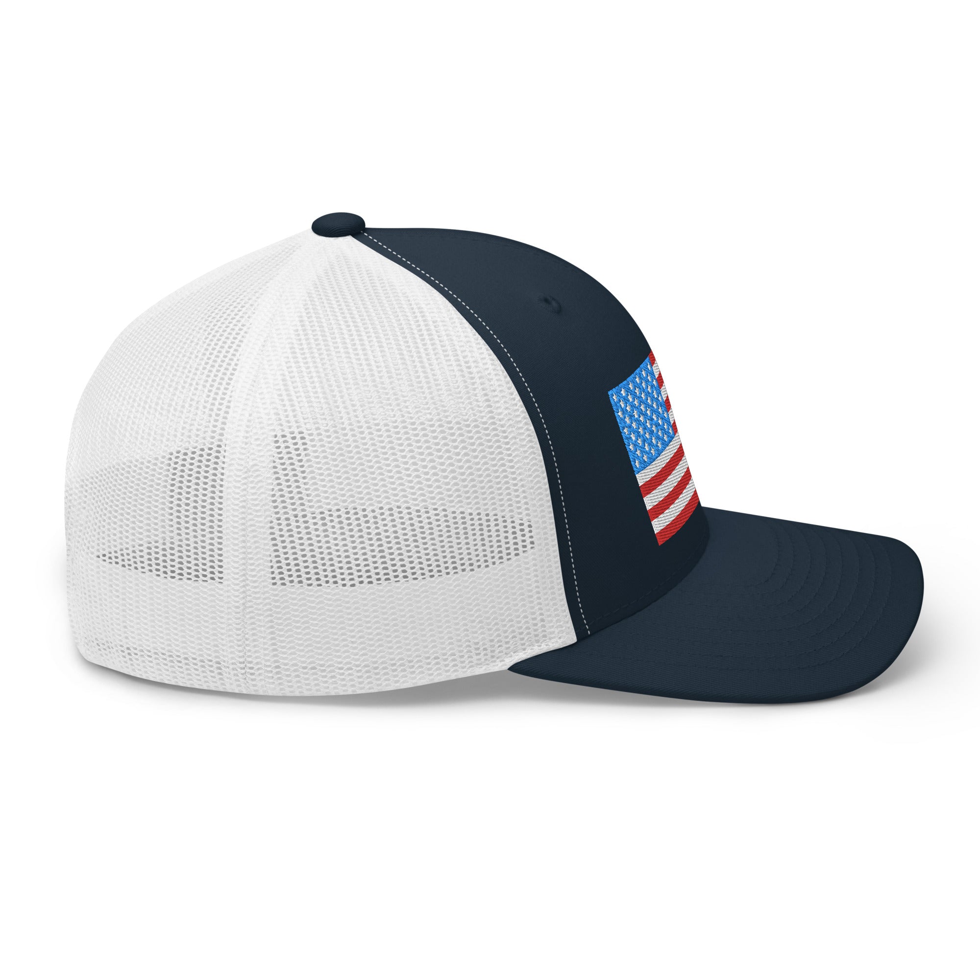 American Flag Trucker Cap - | Drunk America 