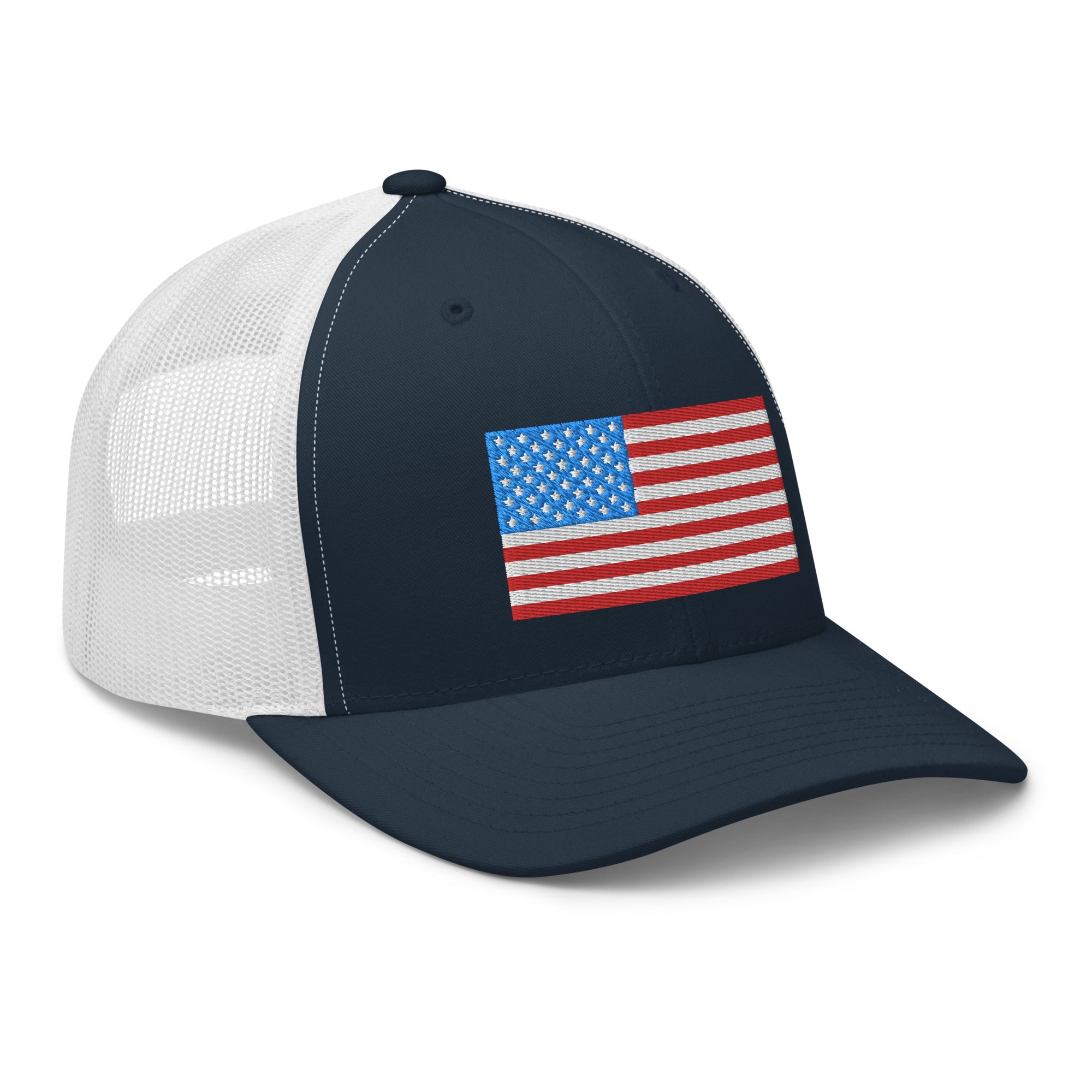 American Flag Trucker Cap - | Drunk America 