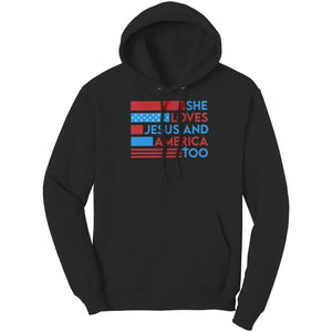 She Loves Jesus And America Too (Ladies) - Drunk America
