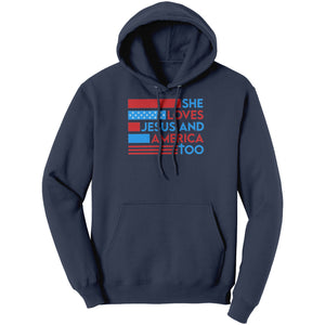 She Loves Jesus And America Too (Ladies) - Drunk America
